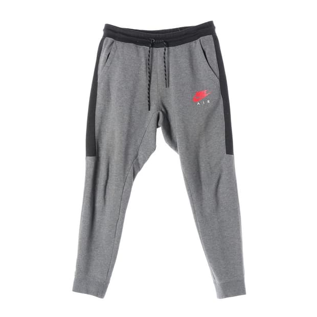 나이키 에어 배색 스웻 조거 팬츠 그레이 XXL