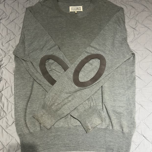 메종마르지엘라 엘보우 패치 니트