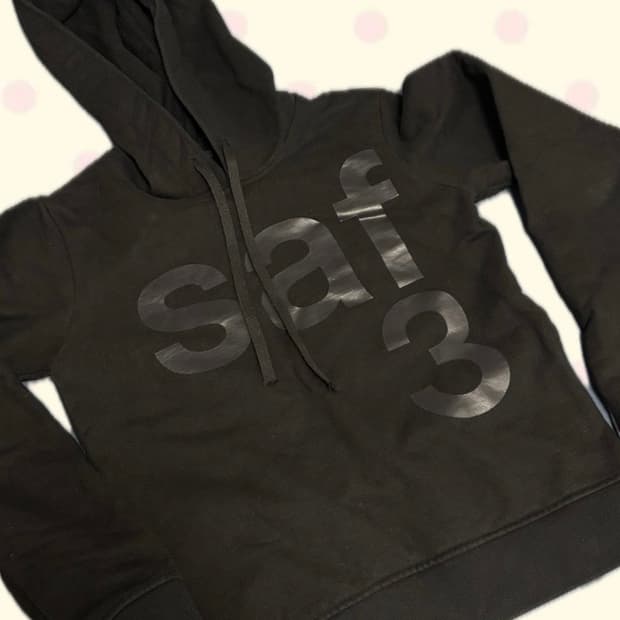 사파리스팟 우먼 1/2 후드 블랙 1사이즈