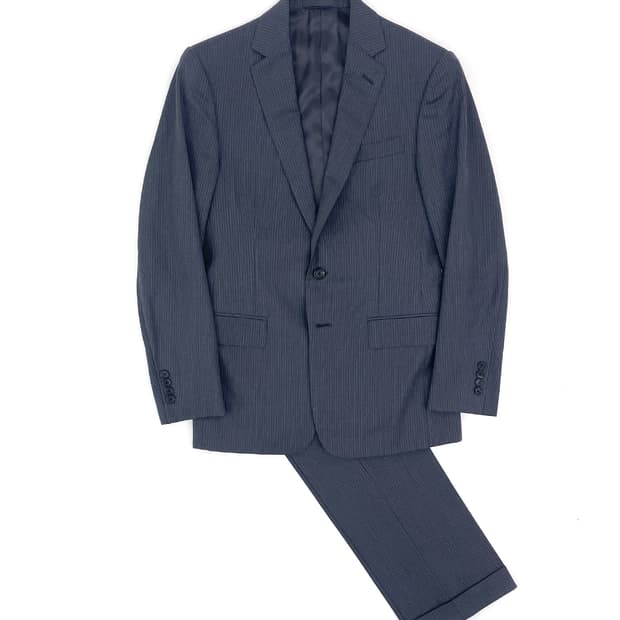랄프로렌 블랙라벨 2버튼 그레이 스트라이프 수트 / 36,29
