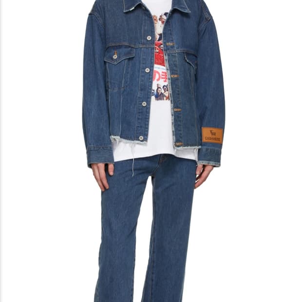 더블렛 업싸이클 오리지널 패치워크 부츠컷 데님