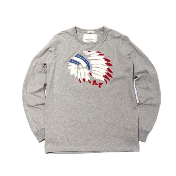 ABERCROMBIE 인디언 롱 슬리브 티셔츠 size M