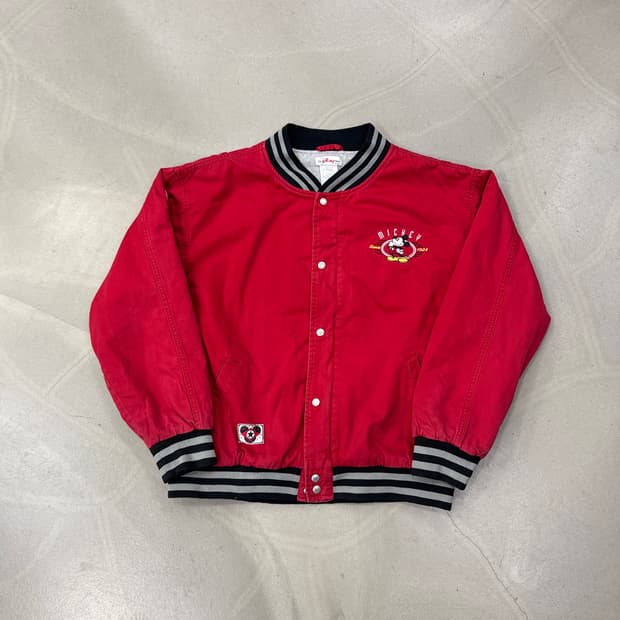 디즈니 미키마우스 바시티 자켓 L