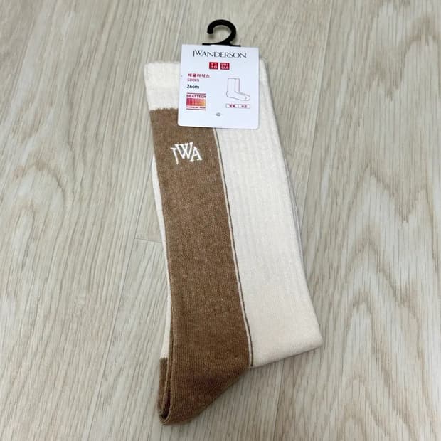 유니클로 JW앤더슨 배색 히트텍 양말 새상품