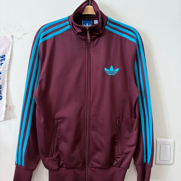 400. 아디다스 파이어버드 버건디 져지 트랙탑 대장