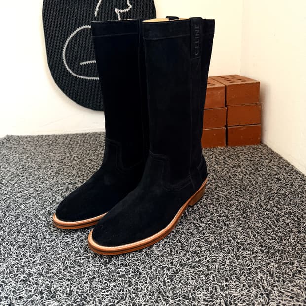 셀린느(CELINE) 스웨이드 카우보이 부츠