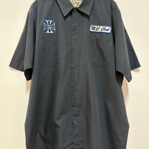 [L] 00's West Coast Choppers 워크 셔츠 그레이