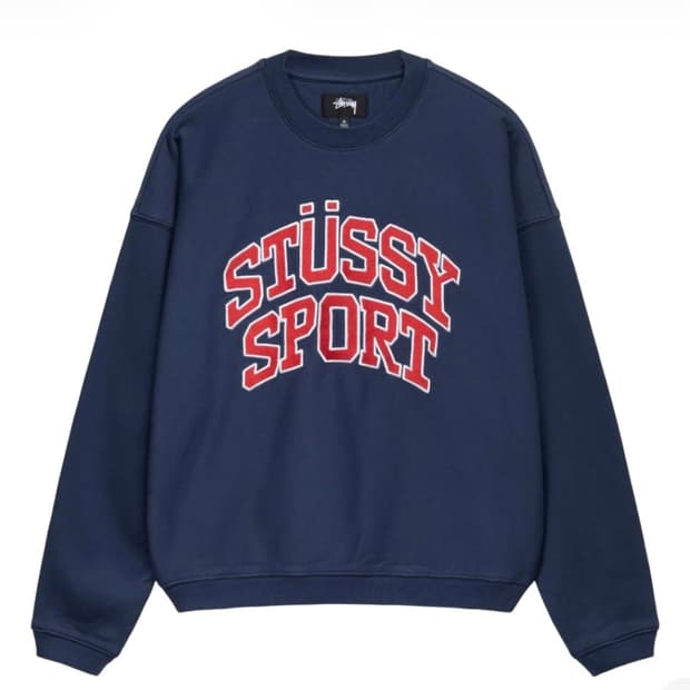 스투시 오버사이즈 크루넥 맨투맨