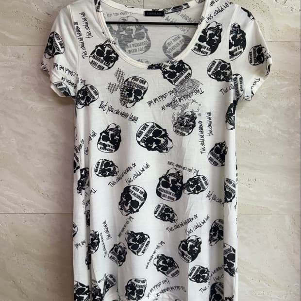 punk skull slim short sleeve