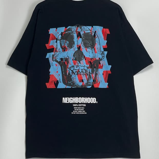 21SS 네이버후드 스컬 반팔 티셔츠 XL
