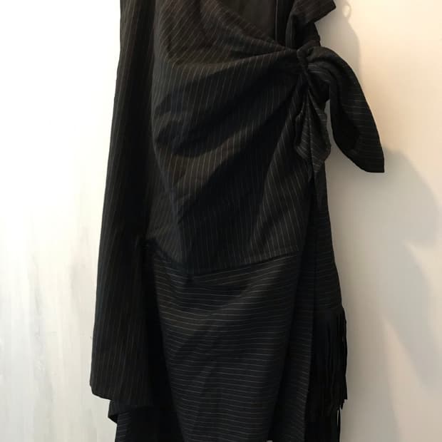 sacai 타이 스커트