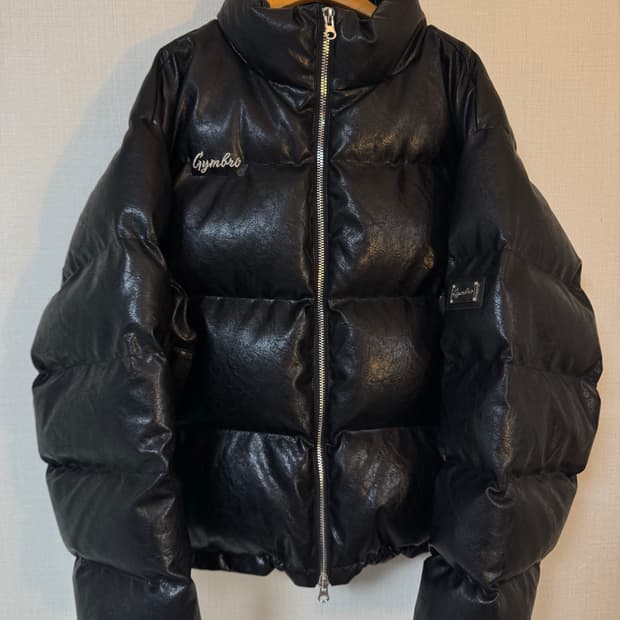 [XXL]짐브로 헤비레더 숏패딩