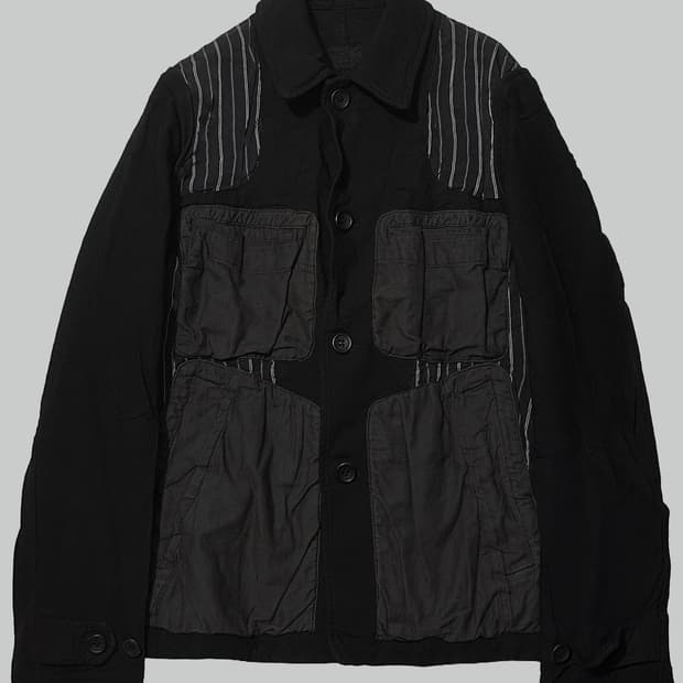 꼼데가르송 옴므 축융 폴리 리버시블 자켓