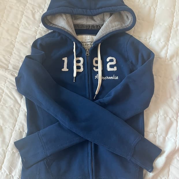 아베크롬비 블루 후드집업