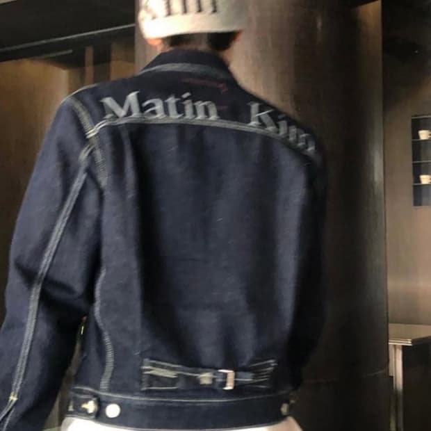 마뗑킴 리바이스 콜라보 한정판 청자켓