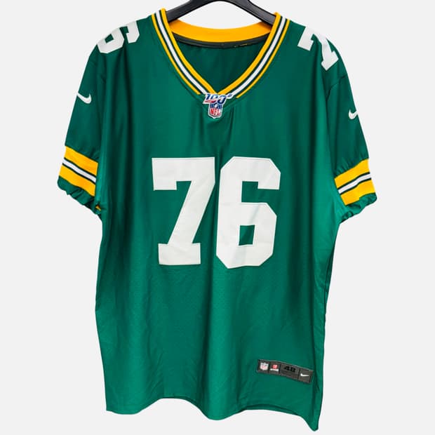 NFL X 나이키 그린베이 패커스 100주년 유니폼 풋볼 져지 XL