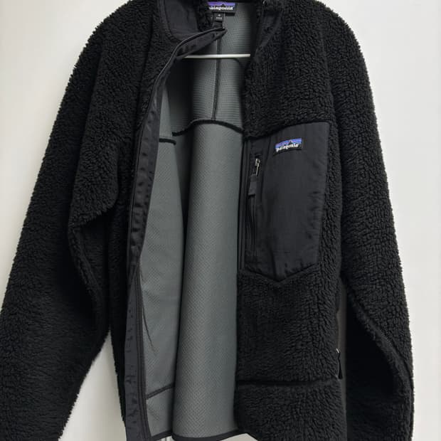 파타고니아 레트로x 블랙 후리스 m 