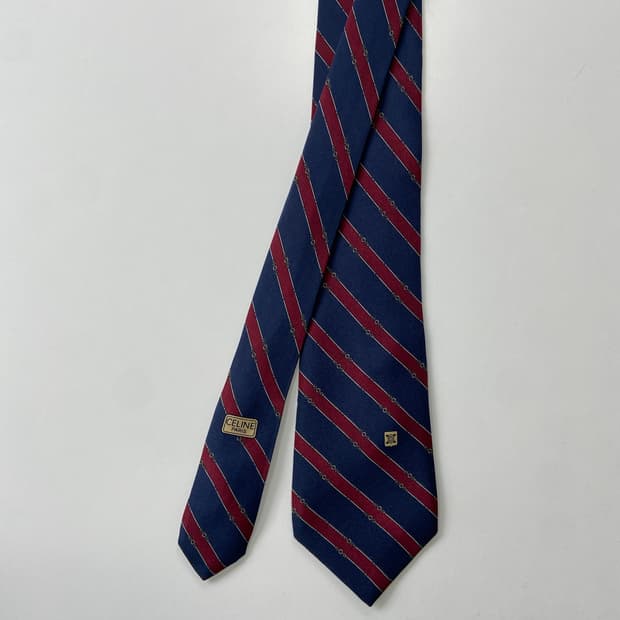 셀린느(celine) 명품 정품 심플로고 넥타이 8.3cm