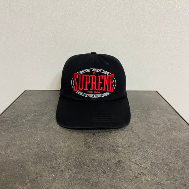 (OS) 슈프림 6패널 볼캡 모자 23FW 웜업 블랙