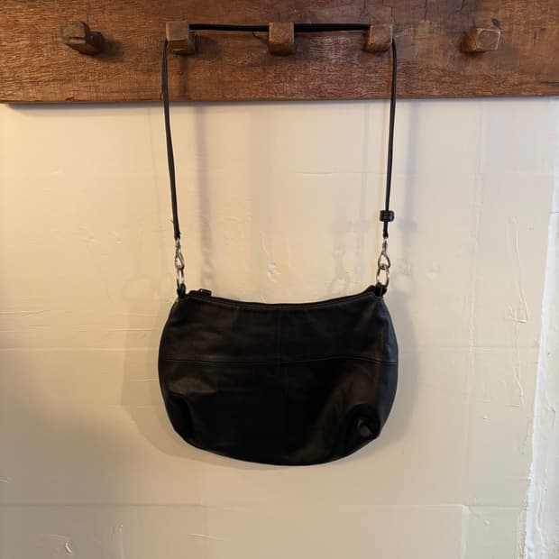 agnes.b leather cross bag