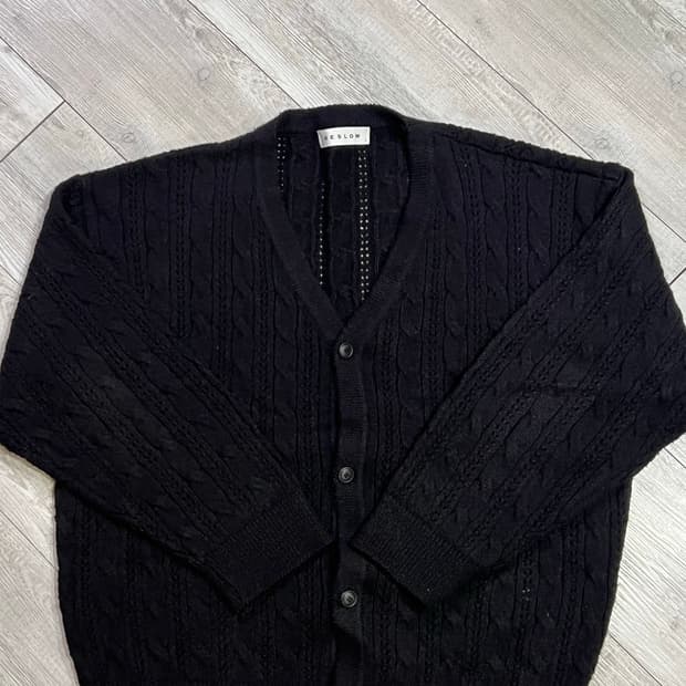 비슬로우 가디건 블랙 L 