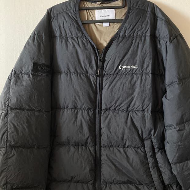 커버낫 구스 패딩 블랙 L