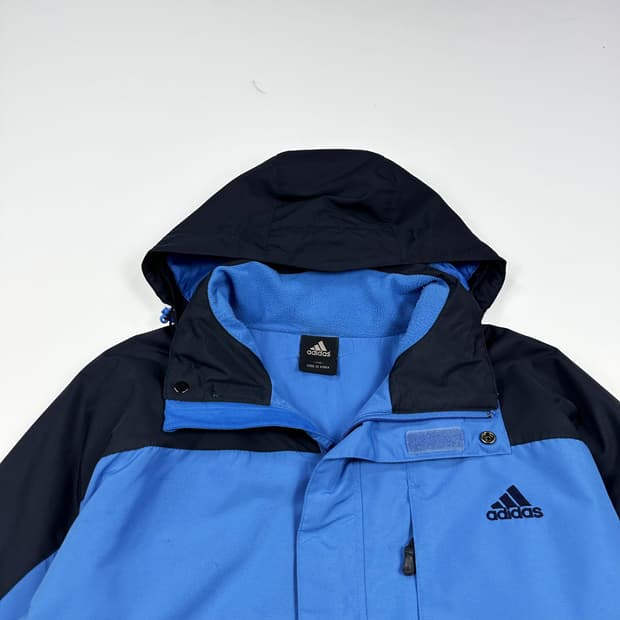 아디다스 오리지널 풀오버 기모 바람막이 자켓 (XXL)