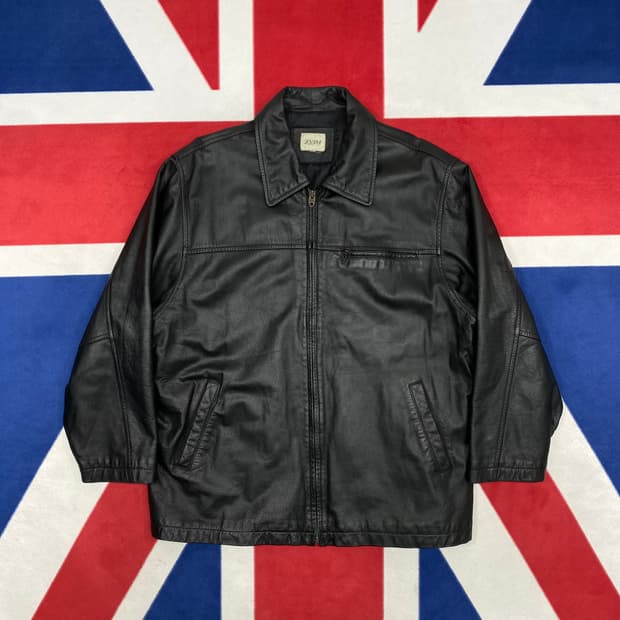 빈티지 소가죽 자켓 실측 105-110