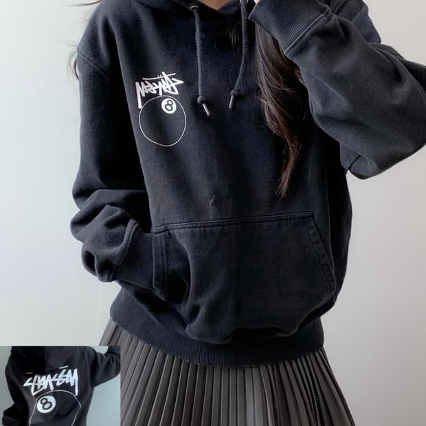 스투시 8볼 후드티