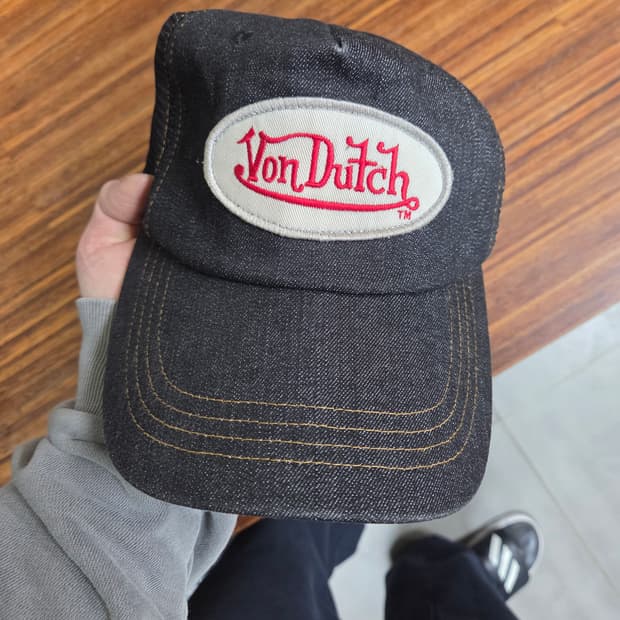 본더치 빈티지 데님 트러커 메쉬 모자 프리 