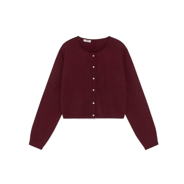 글로니 클래식 루즈 가디건 ( wine )