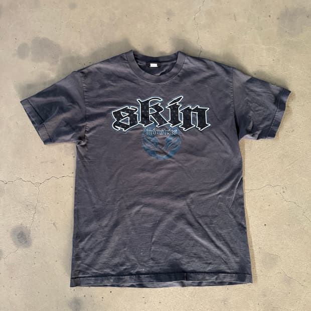 130$ Vintage Y2k Skin industries 티셔츠 XL