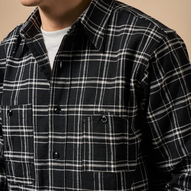 [빅얀크] 아나토미카 블랙 플라넬 셔츠 / 17