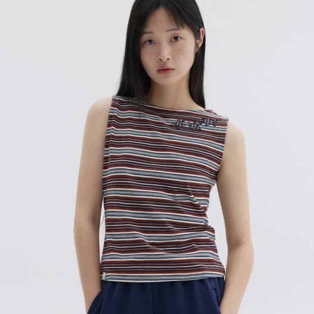 오헤시오 나시 스타보트넥 슬리브리스