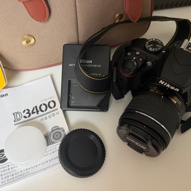 니콘 d3400 nikon DSLR 렌즈포함 18-55mm