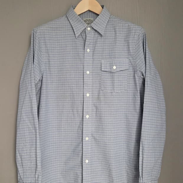 RRL 더블알엘 체크 긴팔 셔츠 L 