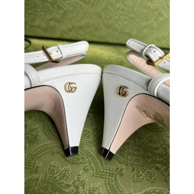 [풀구성품]구찌 마테라세 슬링백 펌프스 235 풀구성