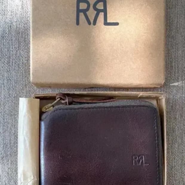 rrl 레더 지퍼 월렛 새상품