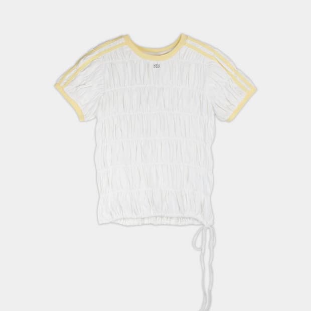 Kijun 트랙 셔링 탑 / TRACK SHIRRING TOP