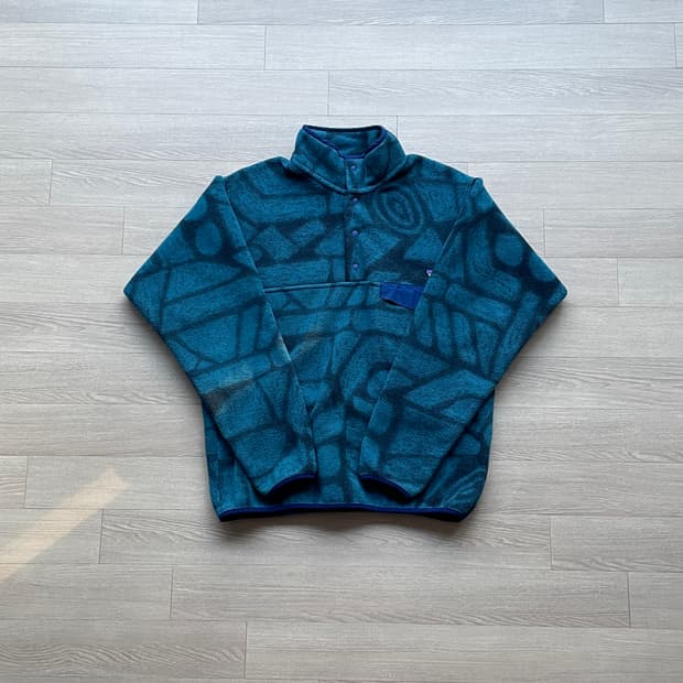 파타고니아 신칠라 아즈텍 블루 플리스 빈티지 patagonia