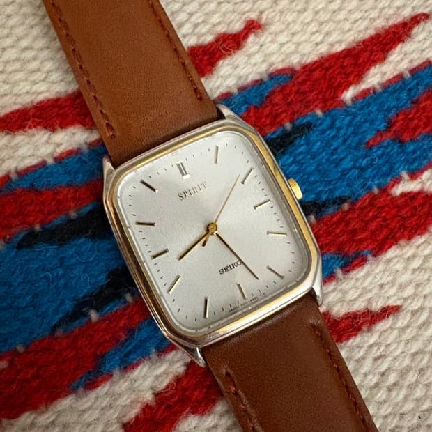 세이코 빈티지 시계 브라운스트랩