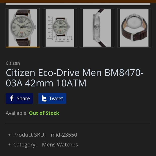 시티즌 에코드라이브 BM8470-03A