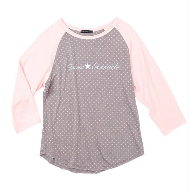 샵페어리 도트 래글런 슬리브 탑 dot raglan sleeve top
