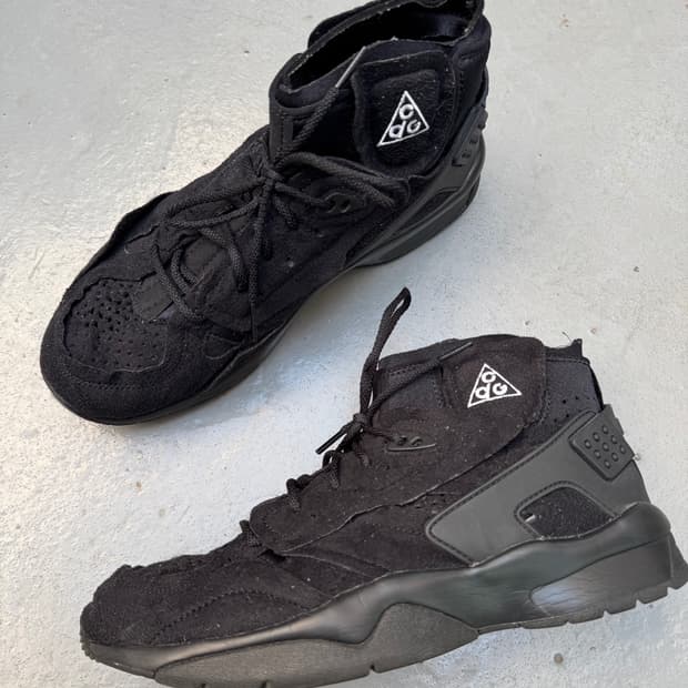 나이키 x 꼼데가르송 옴므 플러스 에어 모와브 블랙 CDG x NIKE 