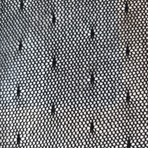 WALKFREE 블랙 패턴 망사 스타킹