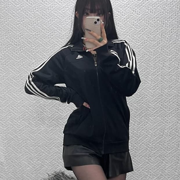 아디다스 오리지널 빈티지 삼선 져지 집업 95 C10255