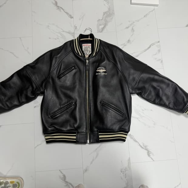 아비렉스 레더 바시티 자켓 L