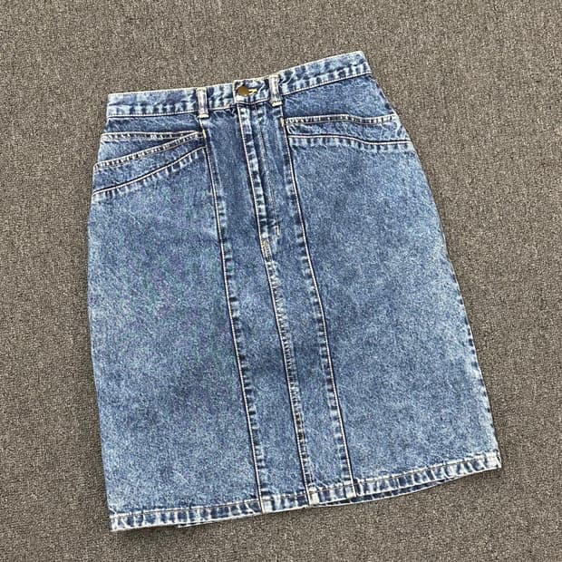 OS)Japanese vintage 데님 미디 스커트