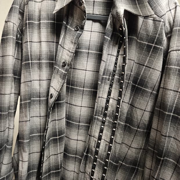 와이프로젝트 체크셔츠 xs 팝니다