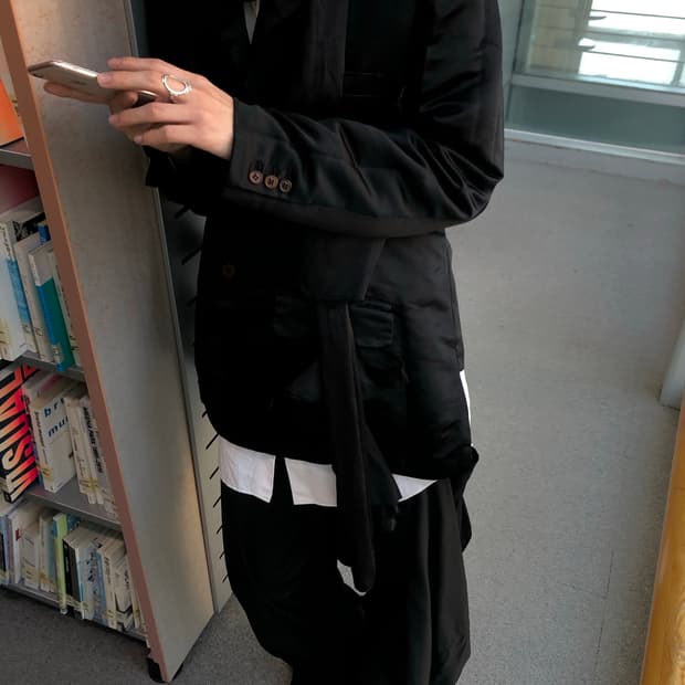 꼼데가르송 롱 셔츠 